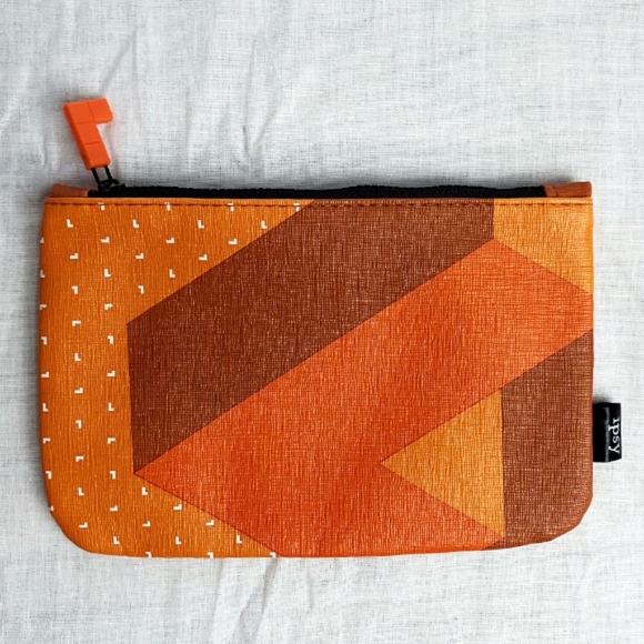 ipsy X Tetris Collaboration Make Up Bag in Orange - Picture 3 of 5